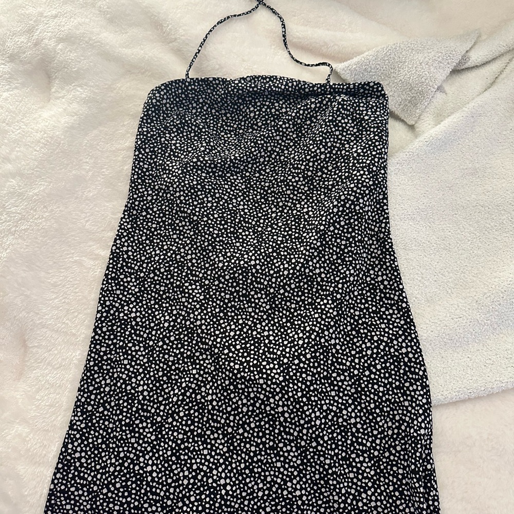 Princess polly mini dress black & white